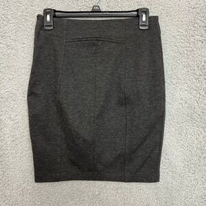 Zara Basic Pencil Skirt Women Size M Dark Gray Excellent Stretch Office Wear